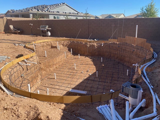 pool rebar installation